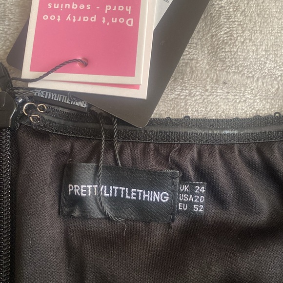 PLT Sequin Bardot Bodycon Dress - Picture 6 of 6